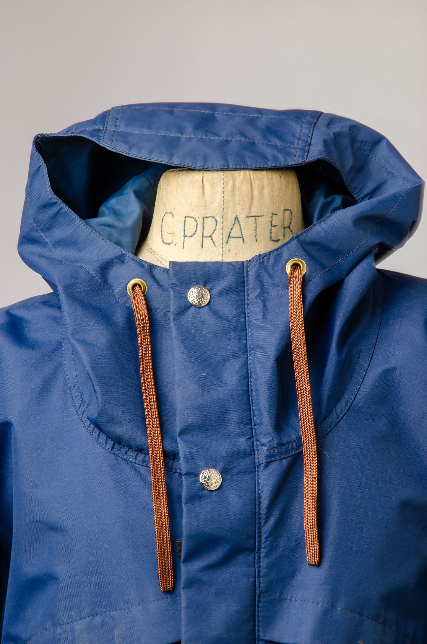 1980s REI CO-OP Parka Blue Anorak Hooded Mountain Windbreaker Jacket