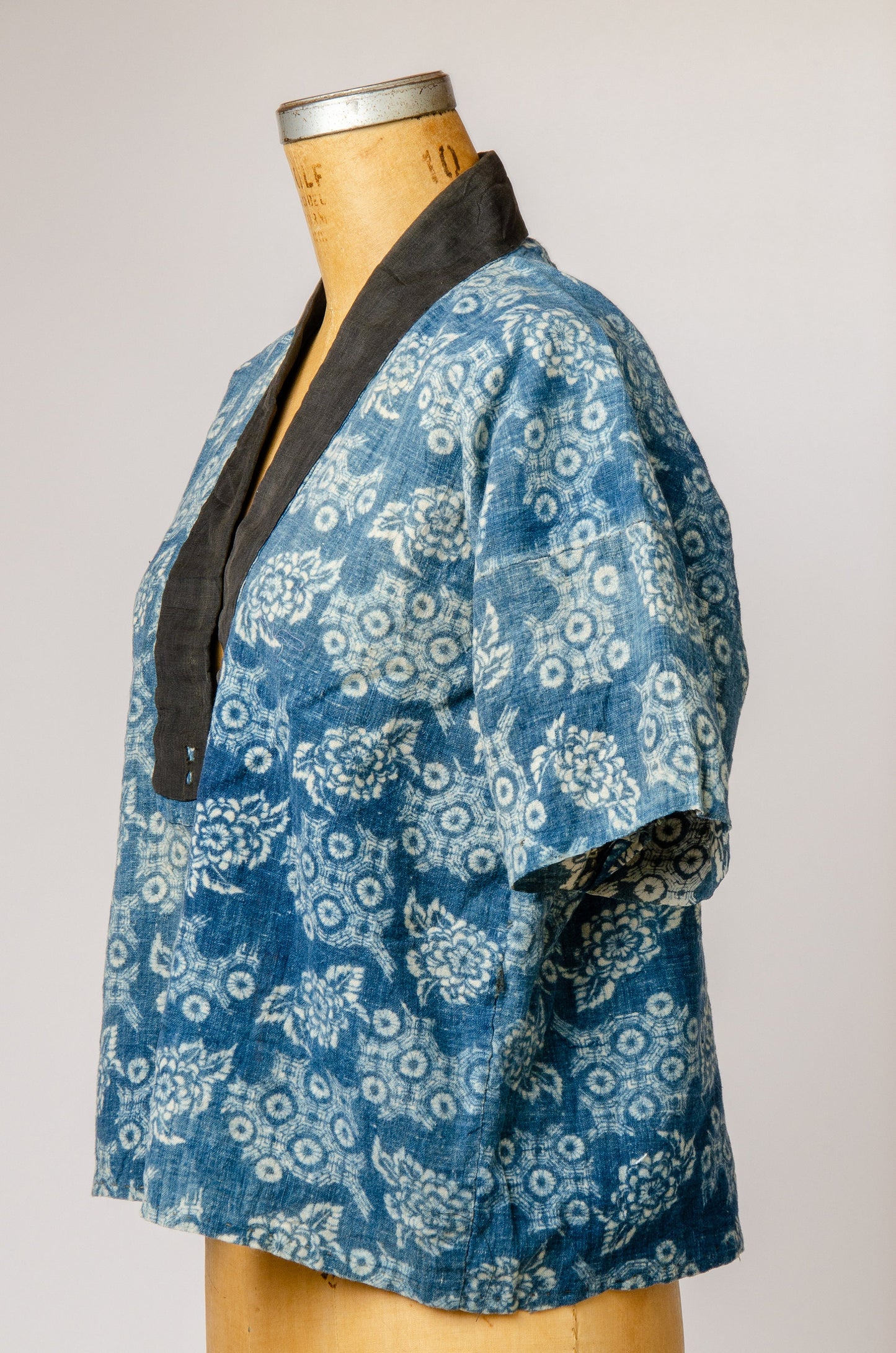 Antique Japanese Indigo Cotton Short Kimono Jacket