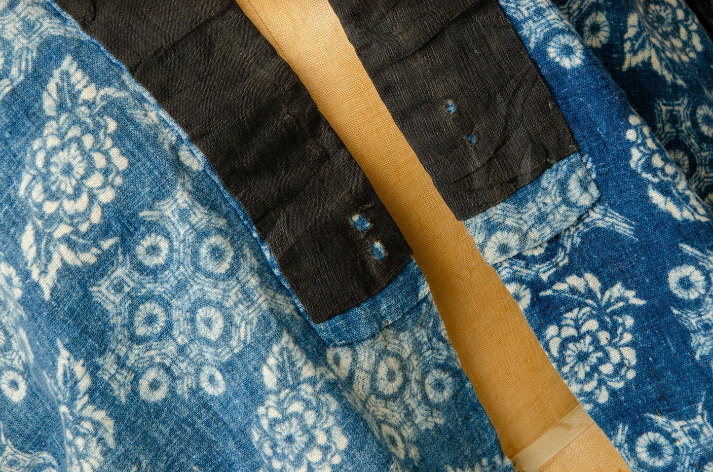 Antique Japanese Indigo Cotton Short Kimono Jacket