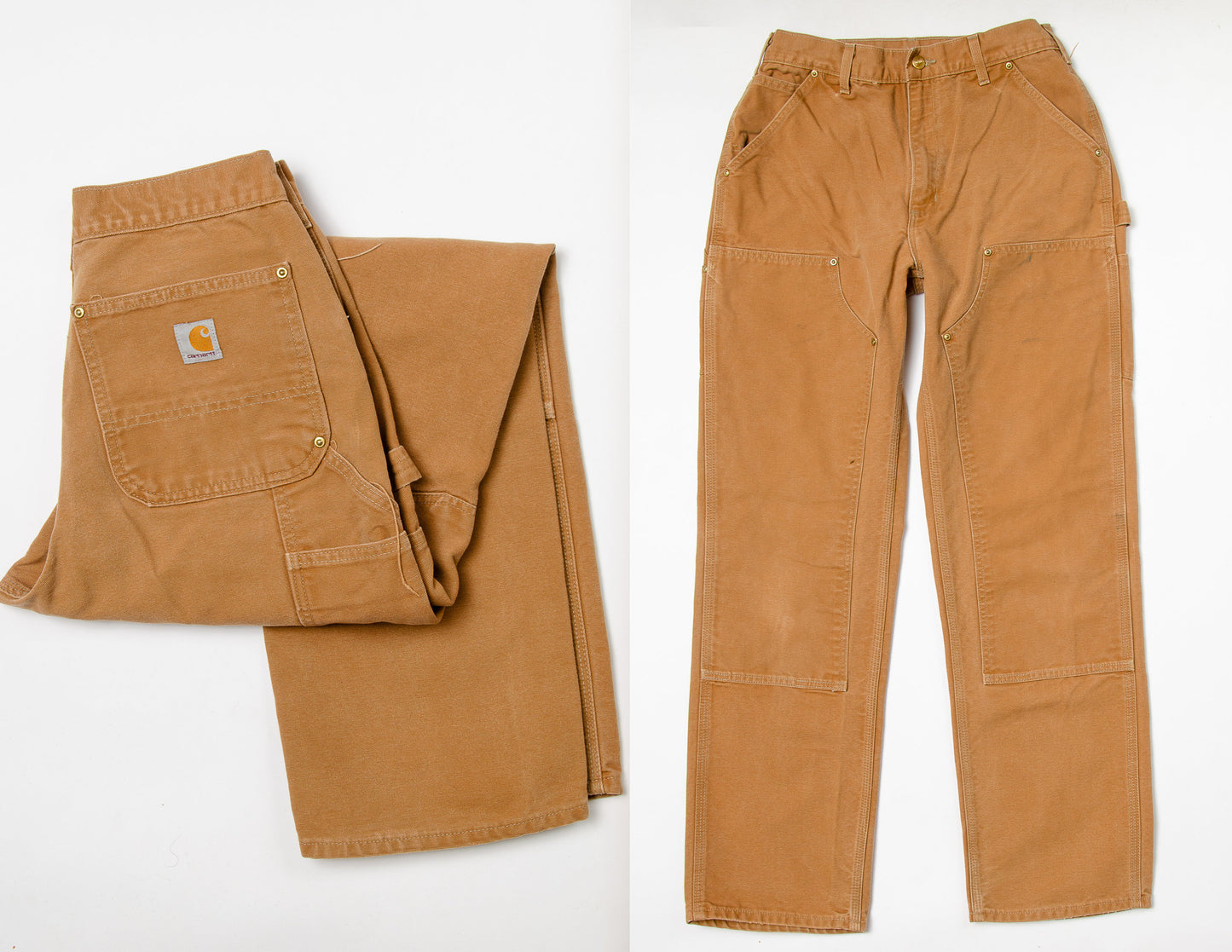 Vintage Carhartt USA Jeans Brown Cotton Denim Work Pants 30 x 32