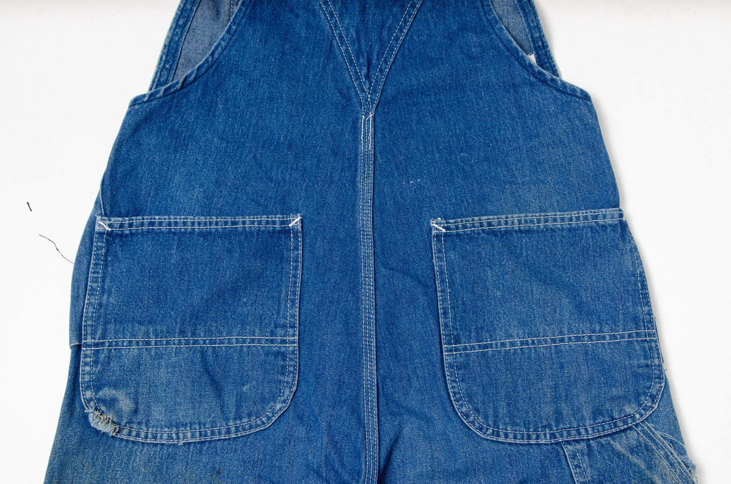 Vintage Carhartt Overalls Blue Cotton Denim Carpenter Utility Overalls W 31