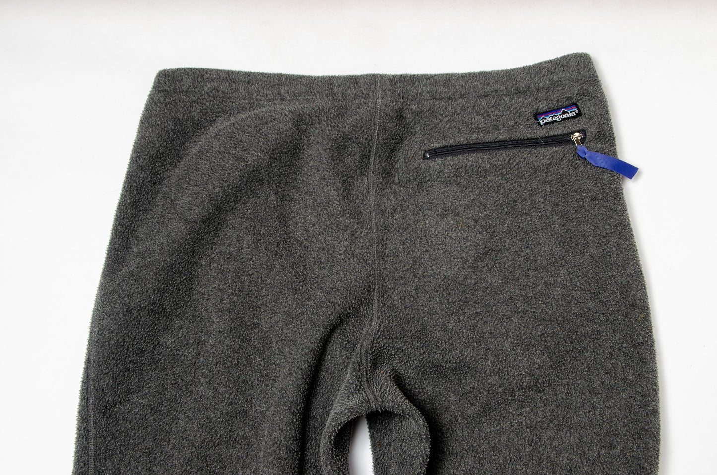 1980s Patagonia Fleece Pants Big Label Grey Deep Pile Lounge Pants Medium