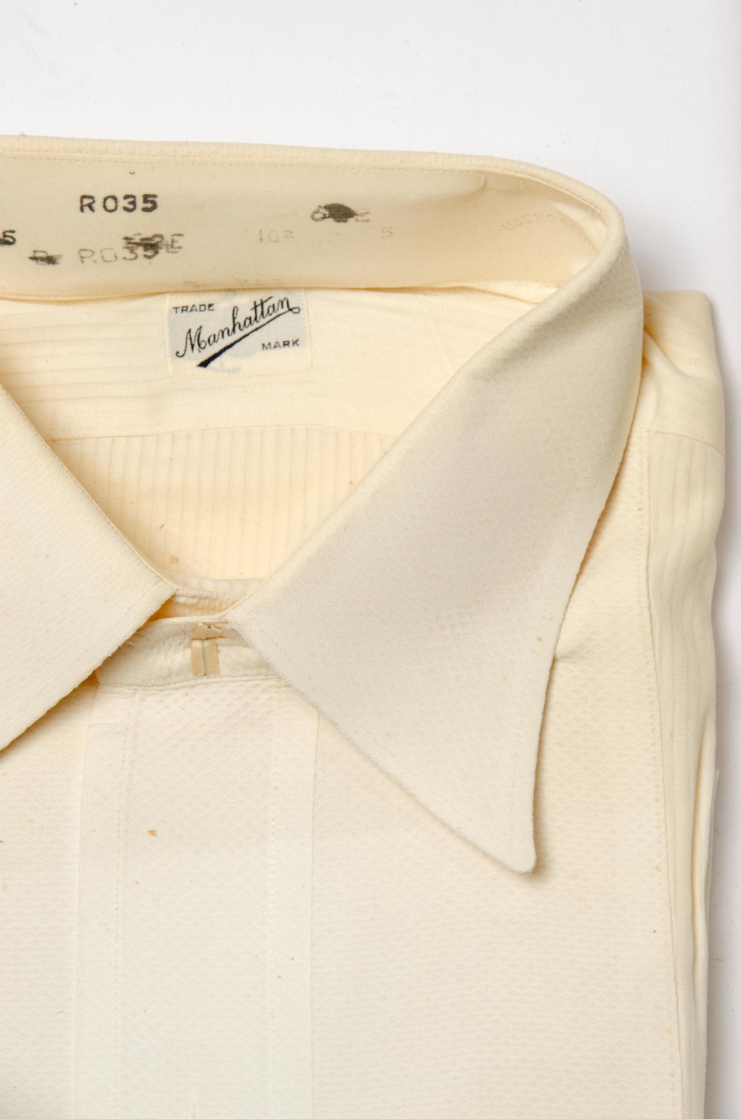 1920s Pinstripe Cotton Dress Shirt Manhattan White Cotton Dress Shirt