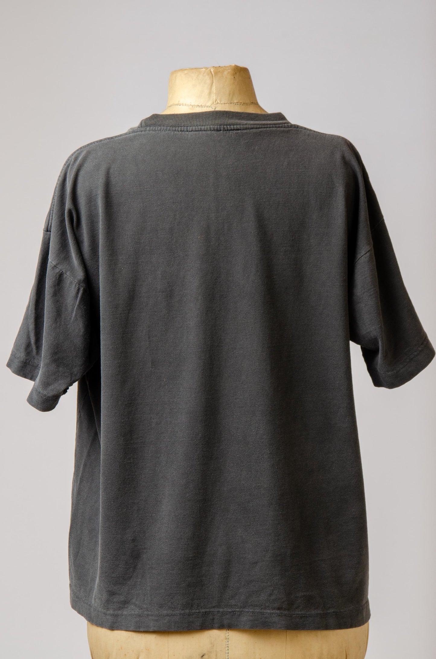 Vintage Pocket Tee Perfect Fade Black Cotton Single Pocket T Shirt