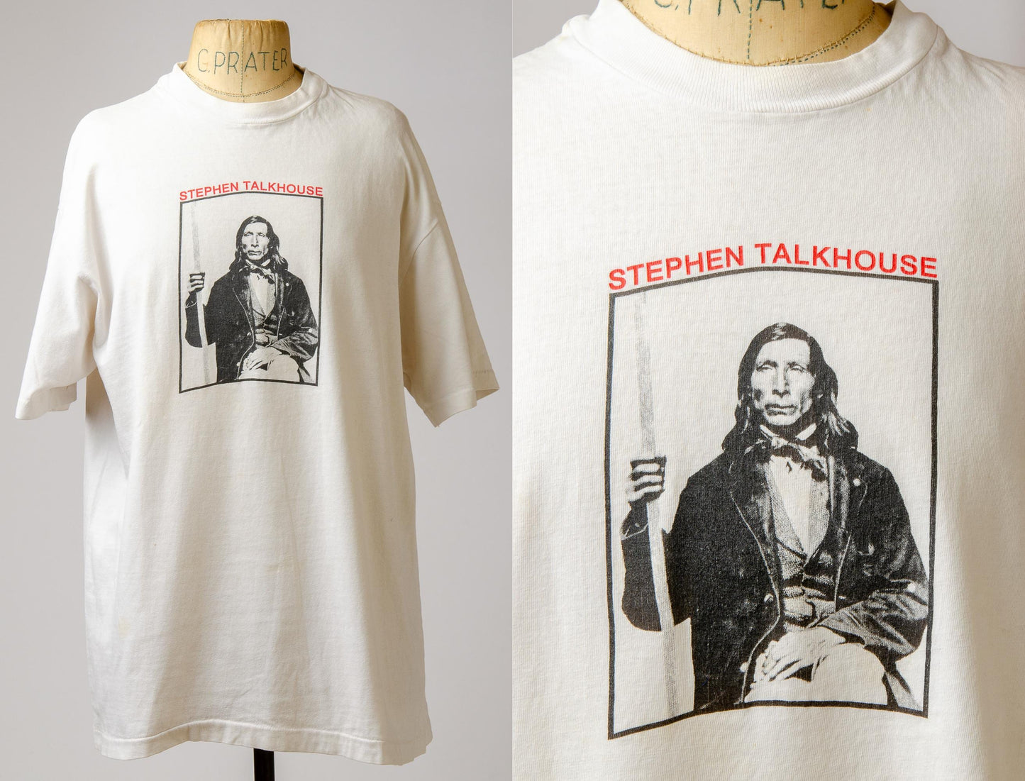 Vintage Stephen Talkhouse Shirt Amagansett NY White Cotton T Shirt