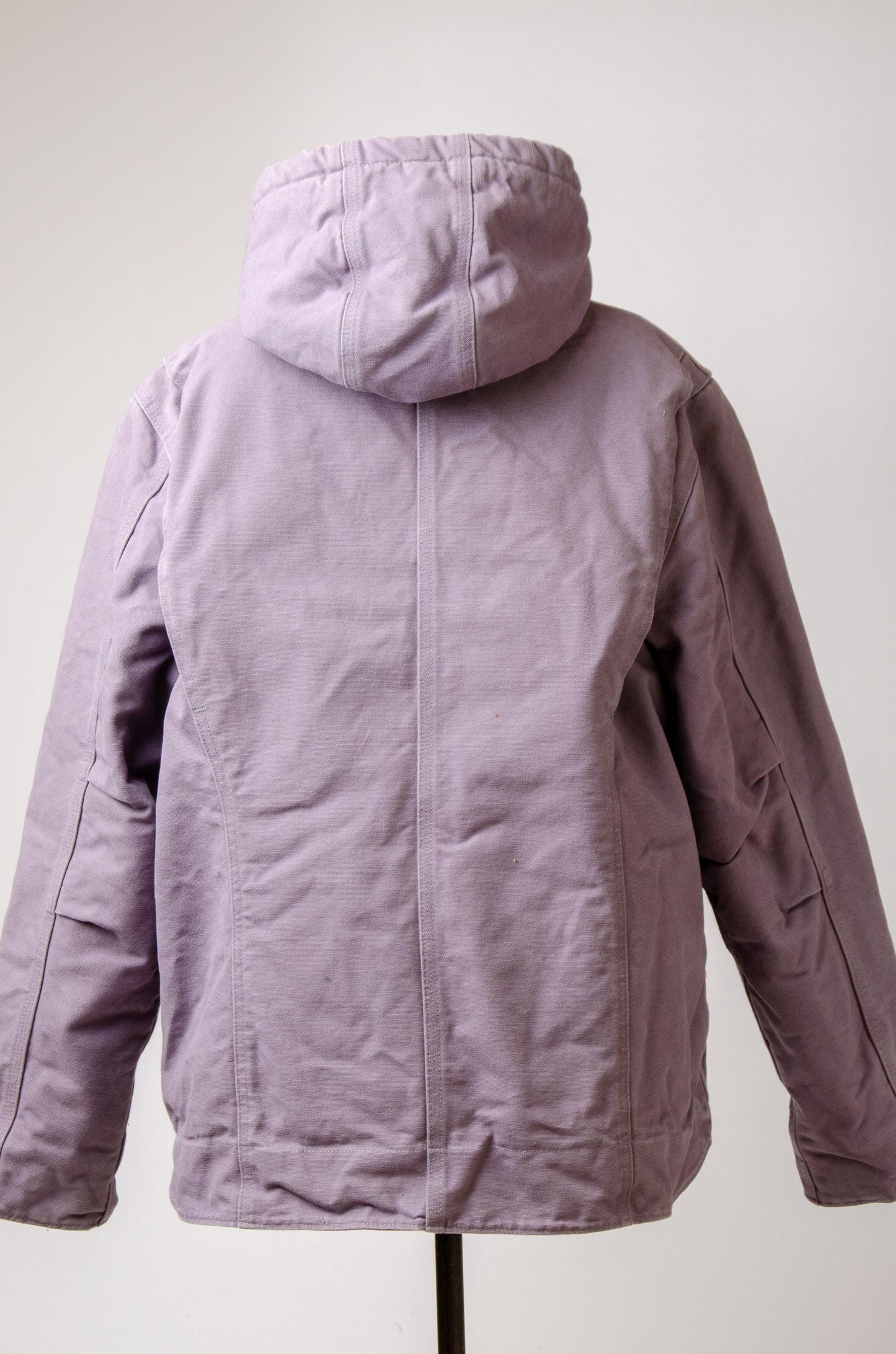 Vintage Carhartt Fleece Lined Heavy Denim Lavender Hooded Jacket