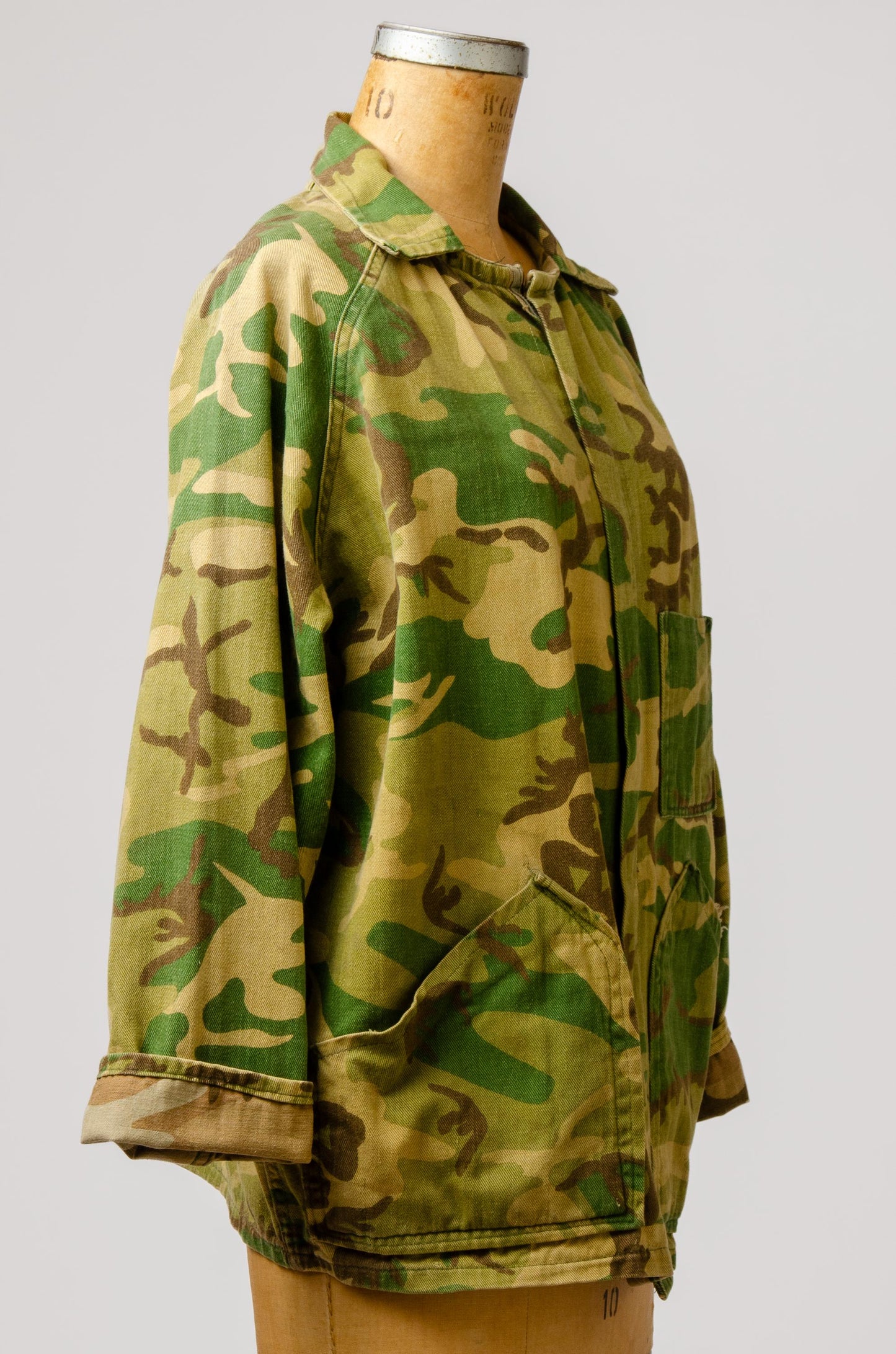 1960s Frog Skin Camo Jacket Reversible Camouflage Hunting Jacket