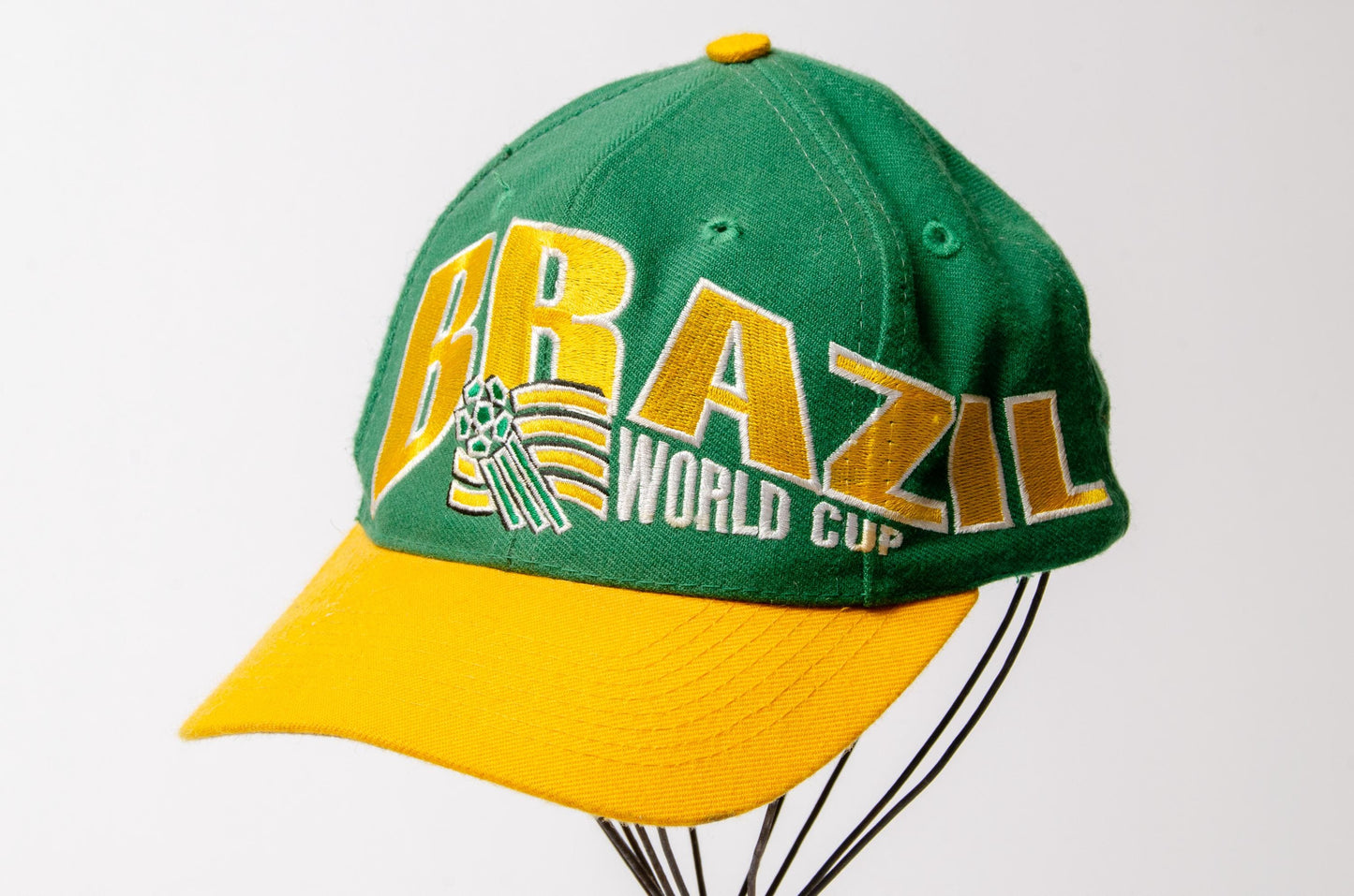 Vintage Brazil 1994 World Cup Snap Back Hat Football Soccer Cap