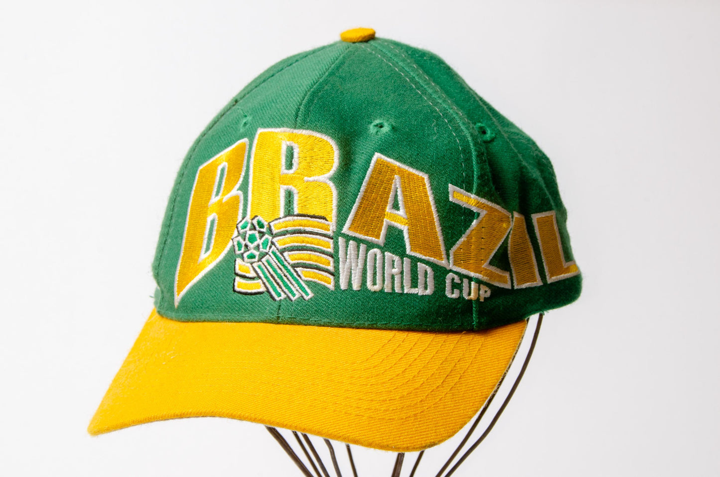 Vintage Brazil 1994 World Cup Snap Back Hat Football Soccer Cap