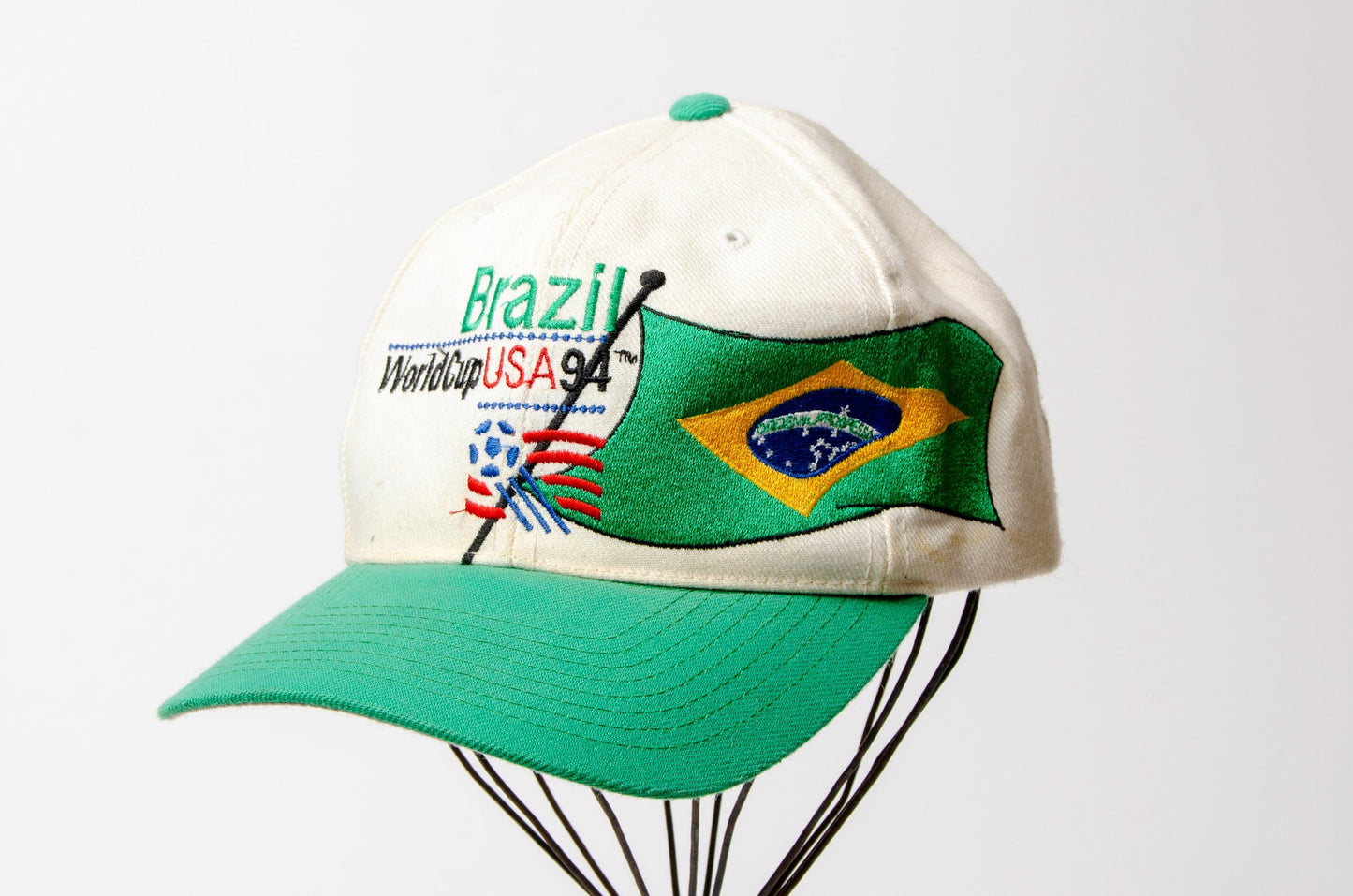 Vintage 1994 Brazil World Cup Snap Back Hat Football Soccer Cap