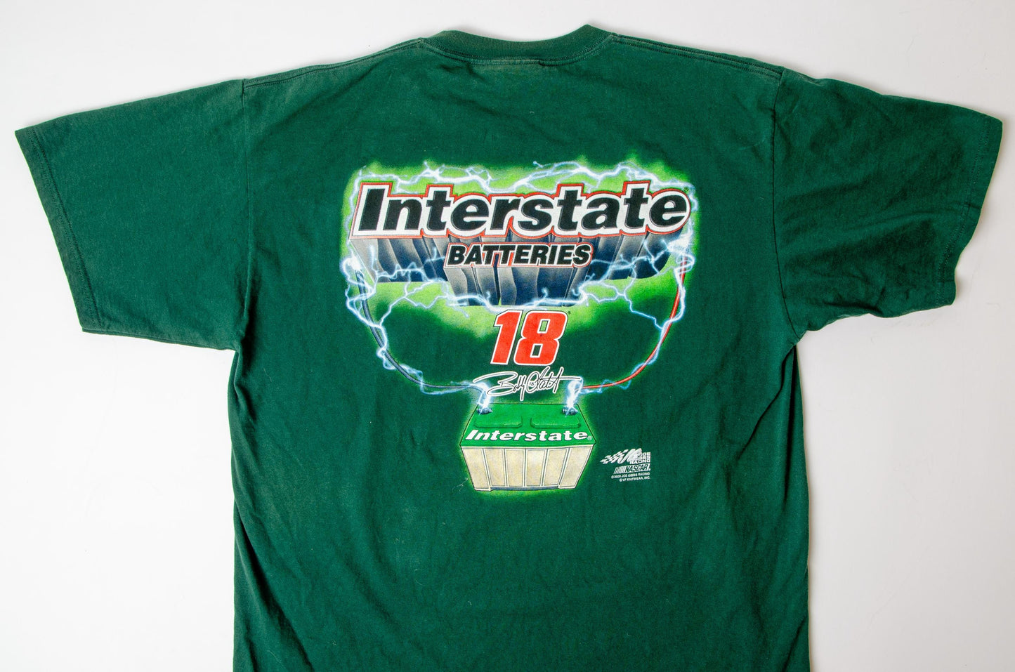 Vintage 2000 Bobby Labonte Interstate Batteries Nascar T Shirt and Hat