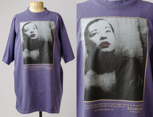 Vintage Billie Holiday  American Blues Artist Heavyweight T Shirt