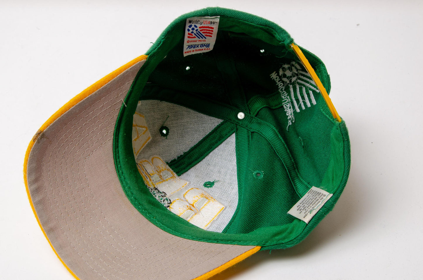 Vintage Brazil 1994 World Cup Snap Back Hat Football Soccer Cap