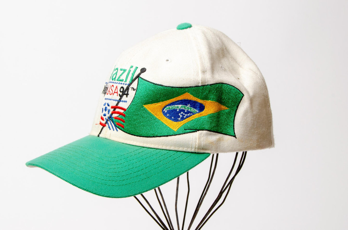 Vintage 1994 Brazil World Cup Snap Back Hat Football Soccer Cap