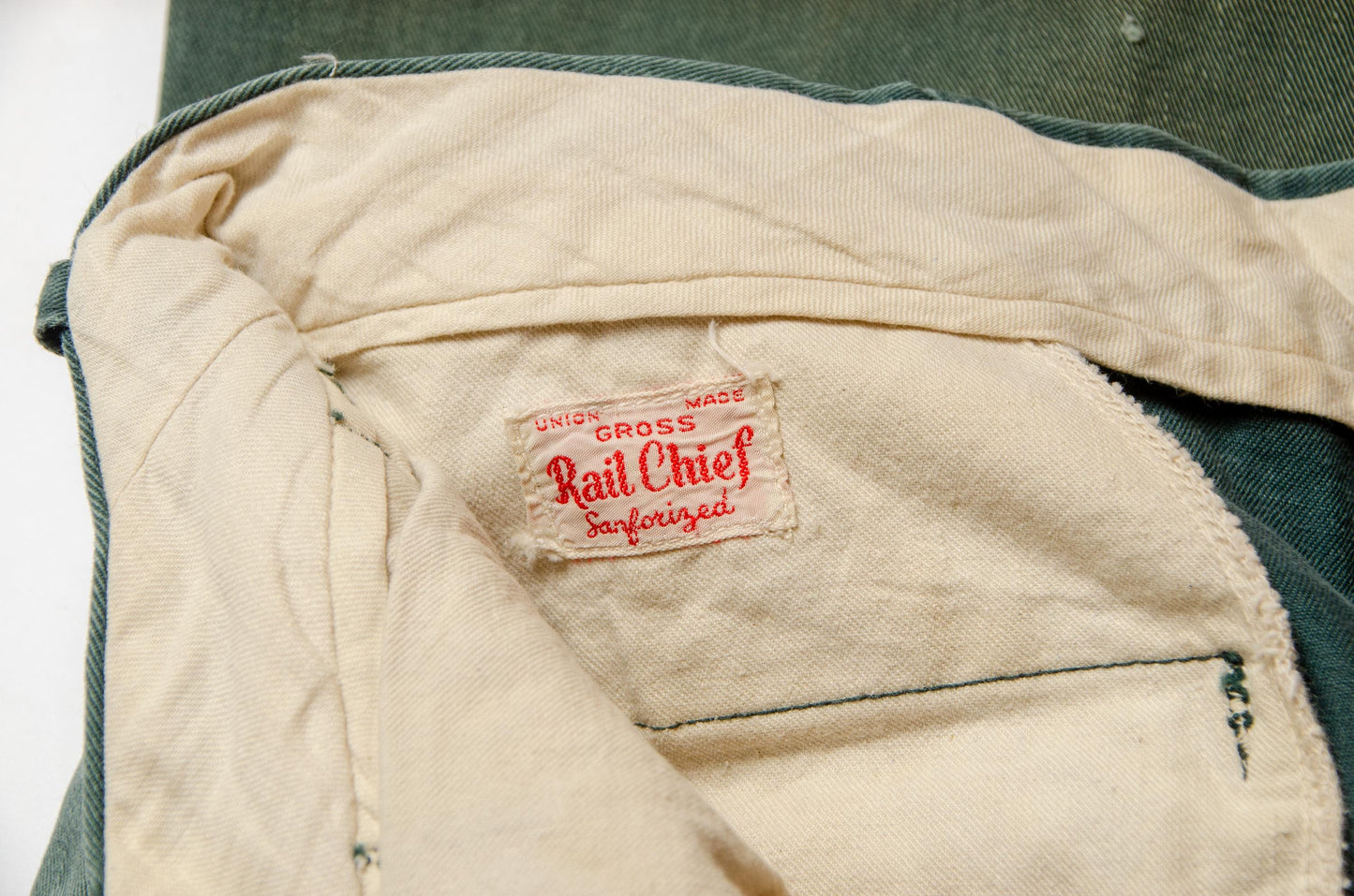 1940s Distressed Chino Pants Rail Chief Cotton Utility Pants 30 x 28