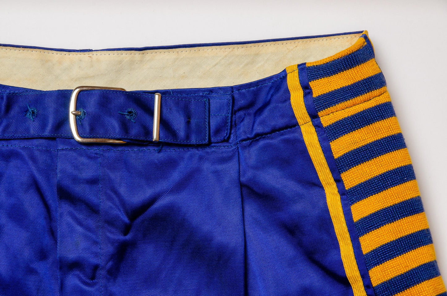 1950s Satin Basketball Shorts Belted Mens Uniform Shorts W 34