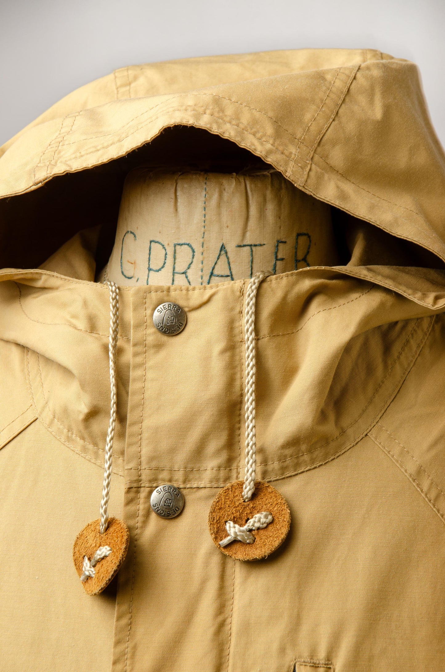 1980s Sierra Designs Parka Beige Anorak Hooded Mountaineering Jacket