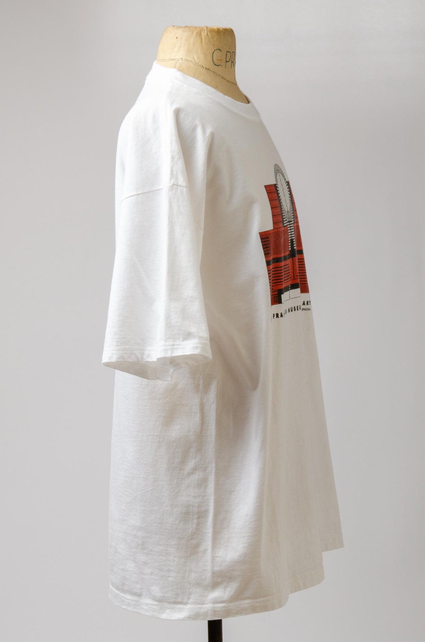 90s San Fransisco Museum of Modern Art Deadstock White Cotton T Shirt