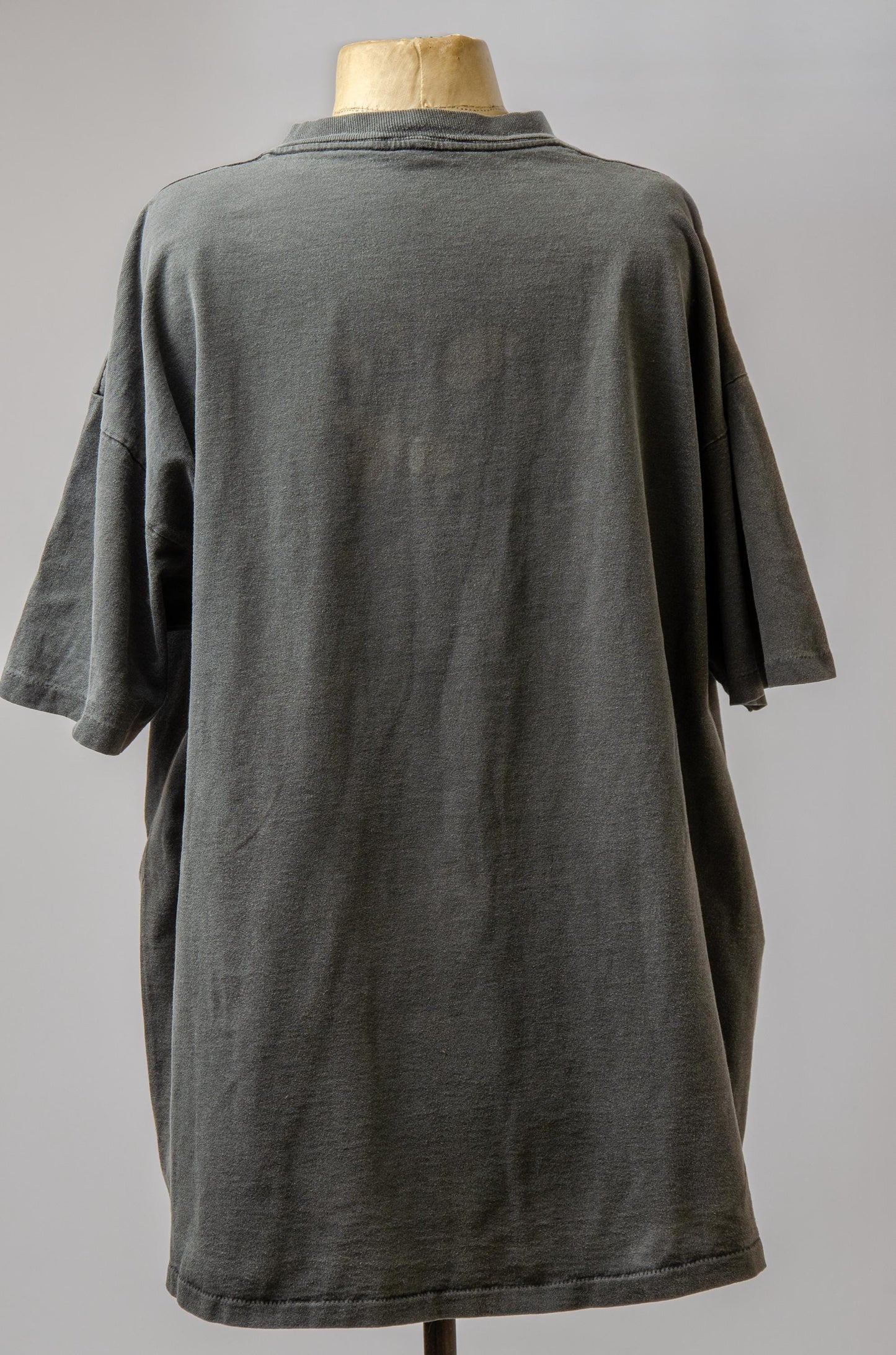 Vintage Naval Reef Knot Faded Black Cotton T Shirt