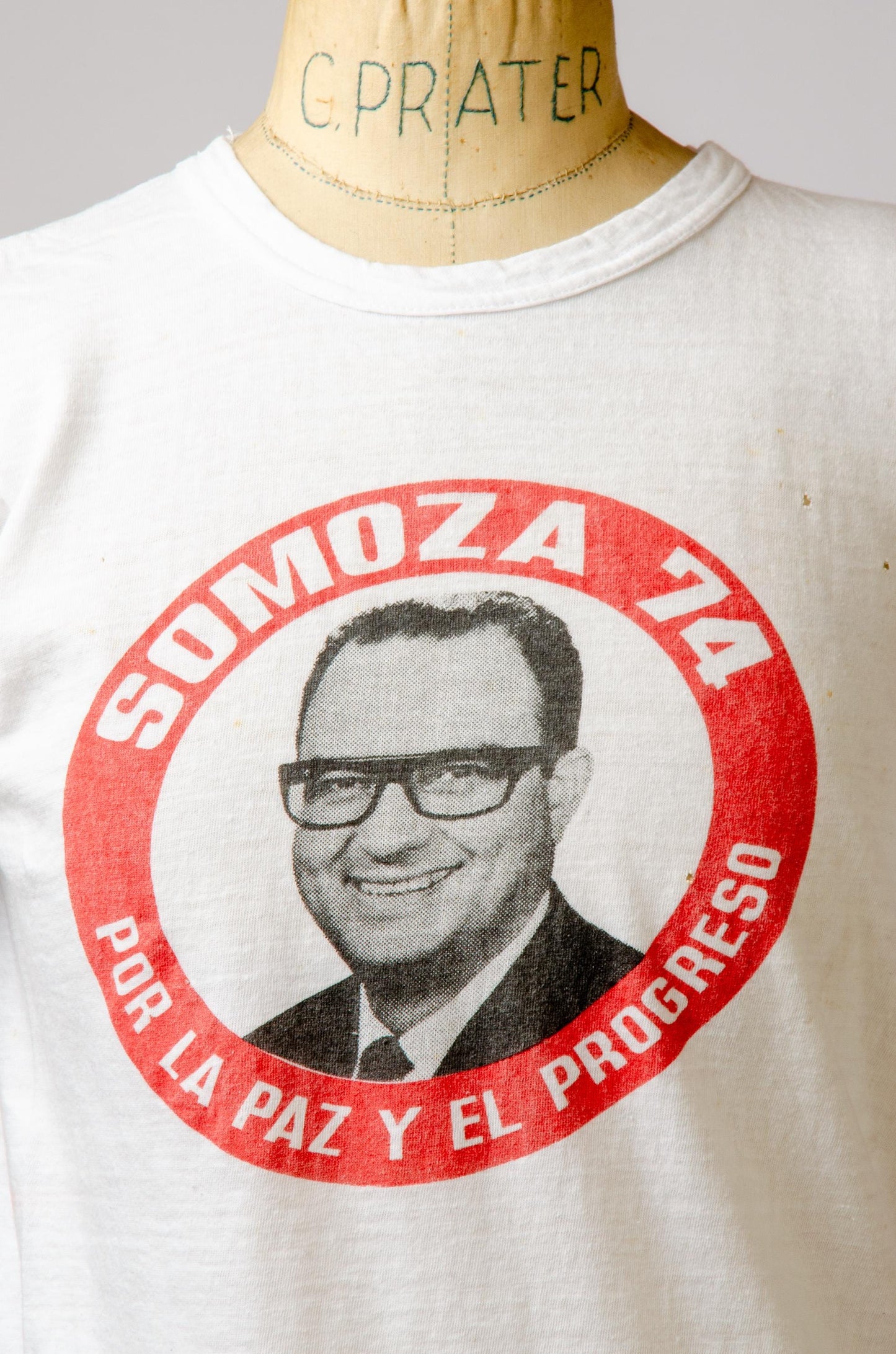 1974 Anastasio "Tachito" Somoza Political T Shirt