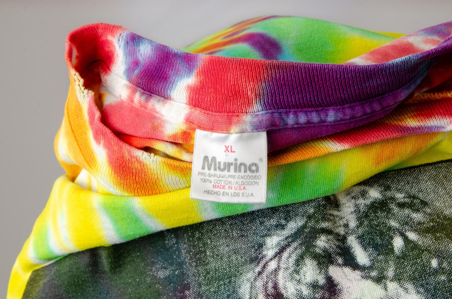 90s Jim Morrison Tie Dye Long Sleeve Cotton  Lizard King T Shirt