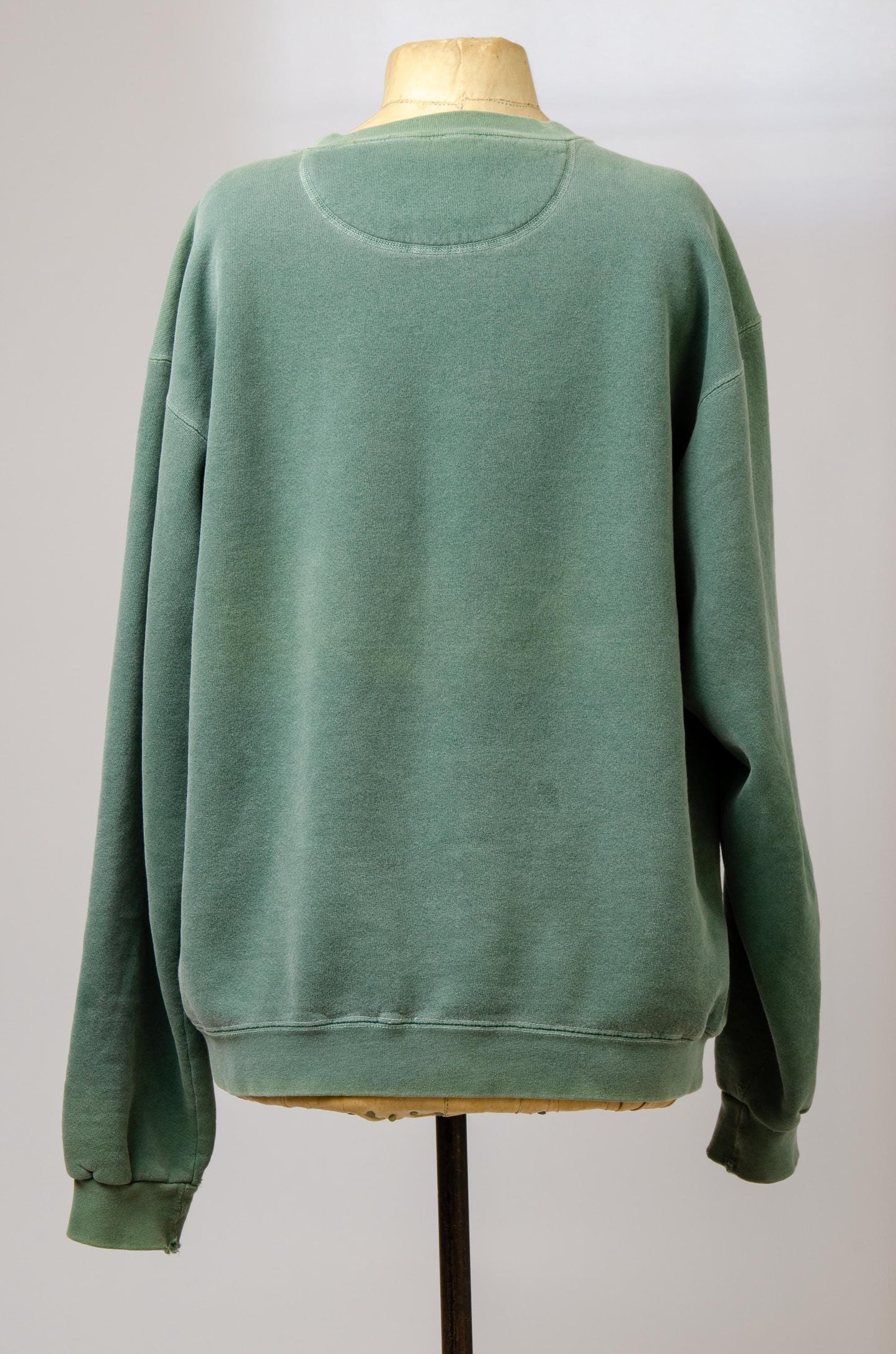 Vintage HUMAN Faded Green Thick Cotton Crewneck Sweatshirt