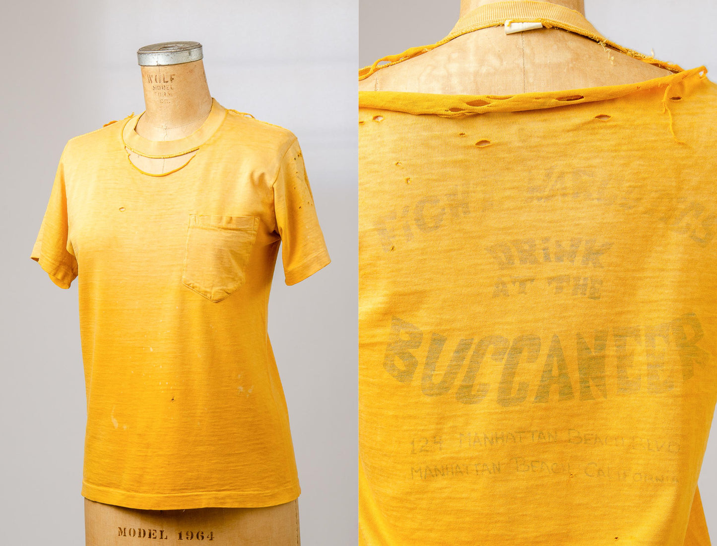 1970s Fight Narcotics Drink at The Buccaneer Distressed Pocket T Shirt