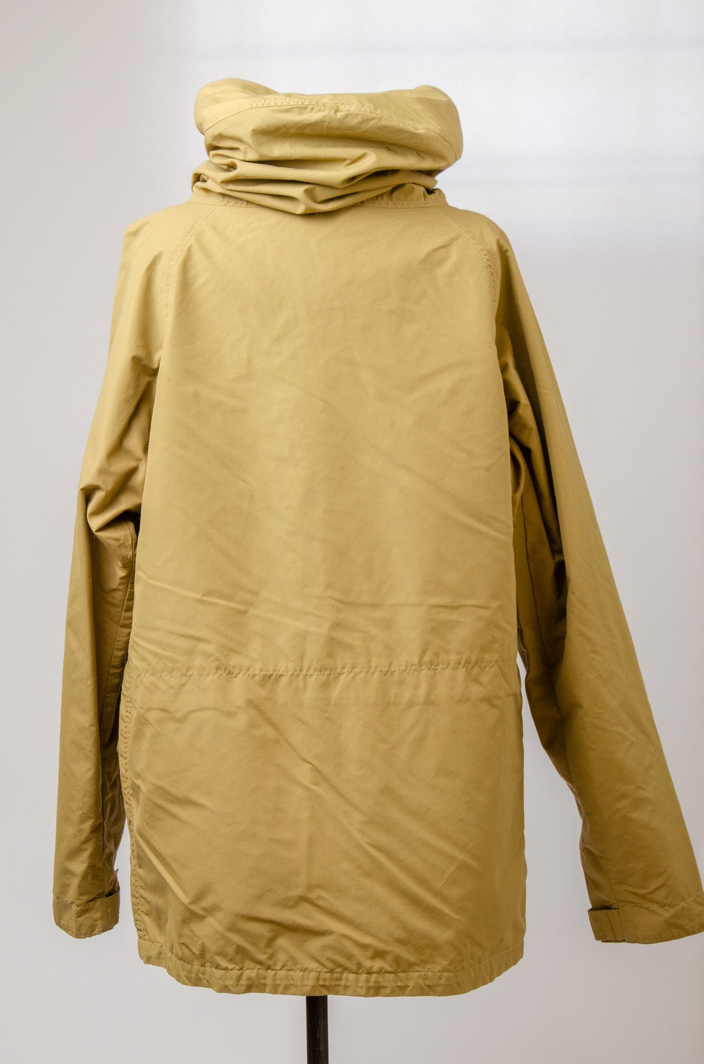 1980s Banana Equipment Beige Anorak Hooded Mountain Windbreaker Jacket