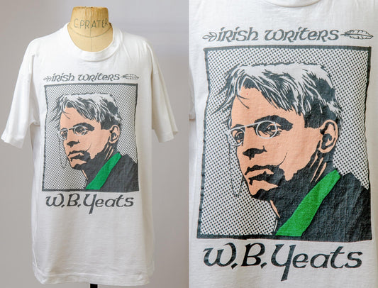 90s W.B. Yeats Irish Writer Literary Pop Art Style T Shirt