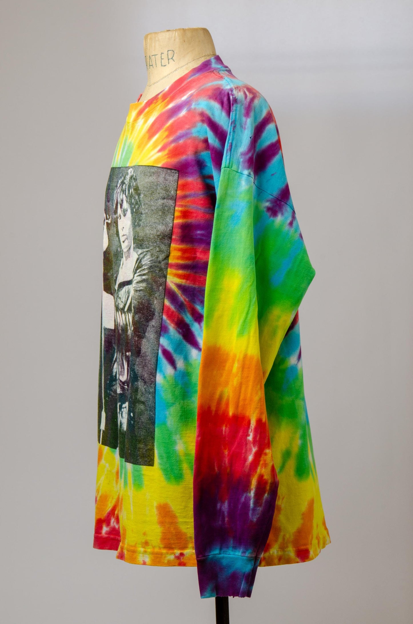 90s Jim Morrison Tie Dye Long Sleeve Cotton  Lizard King T Shirt