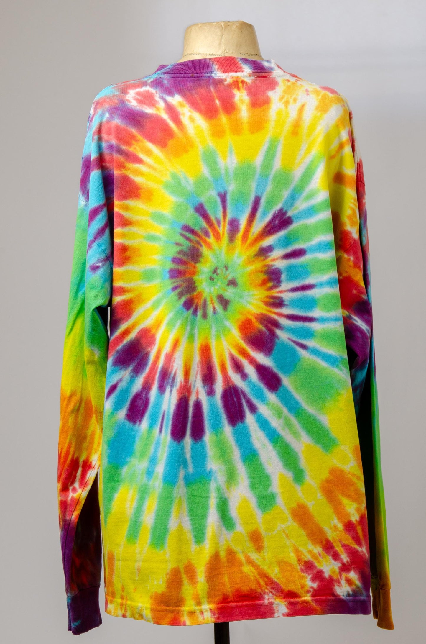 90s Jim Morrison Tie Dye Long Sleeve Cotton  Lizard King T Shirt