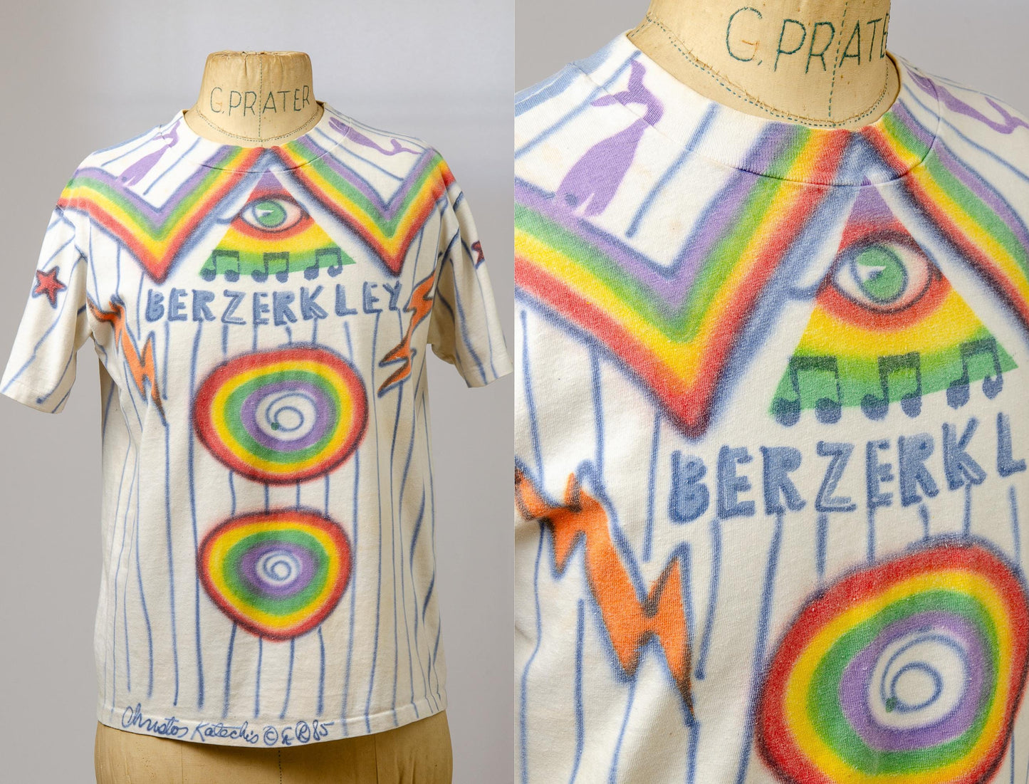 1980’s Berkeley “Berzerkley” SF Artist Airbrush Cotton T Shirt