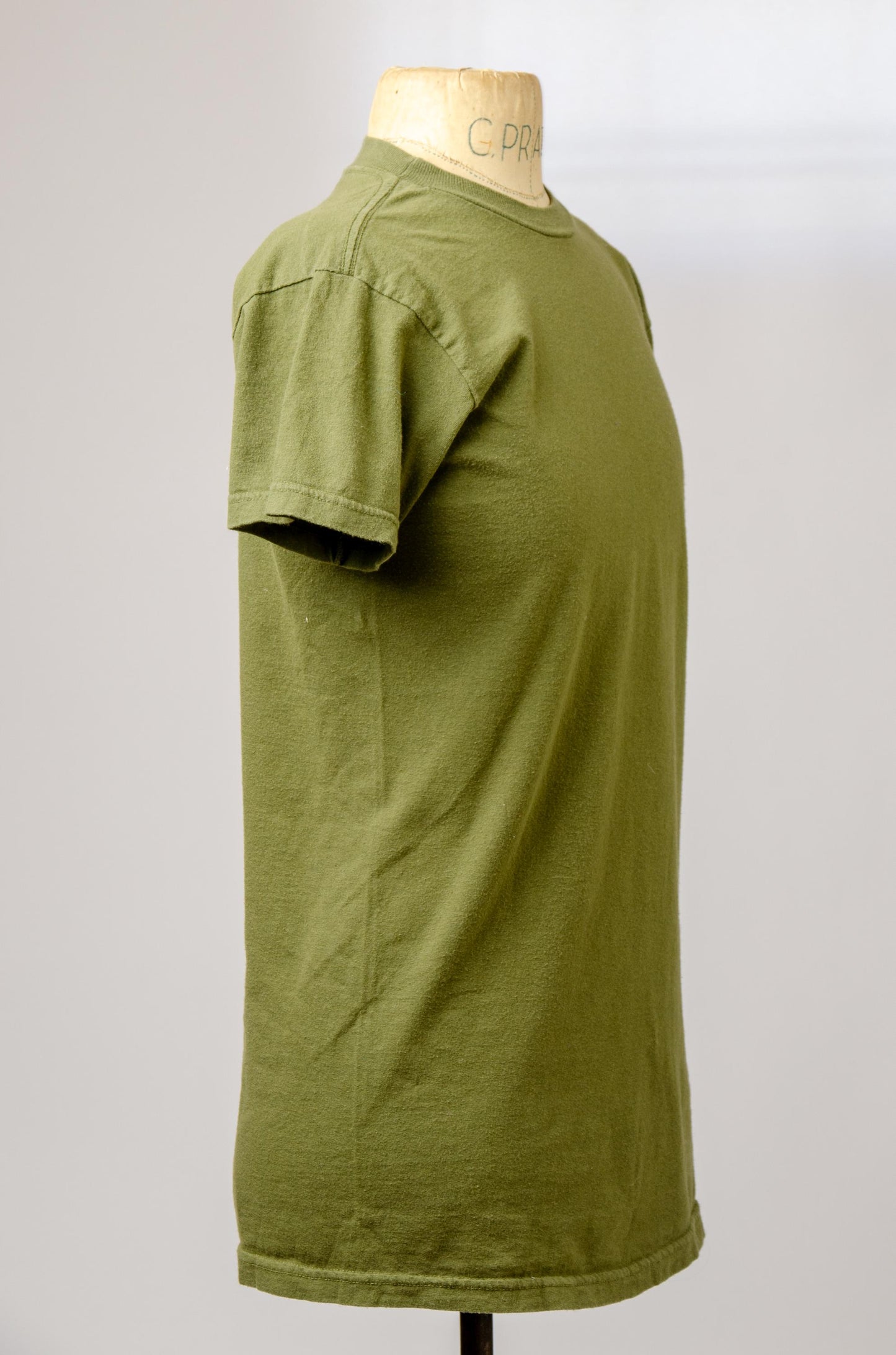 Vintage Army Surplus Green Cotton T Shirt