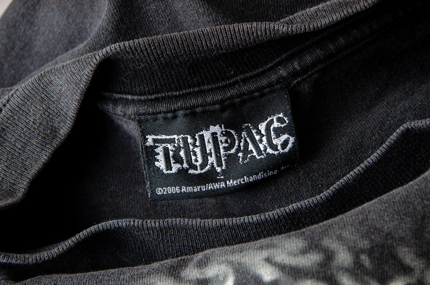Vintage Tupac Airbrush Style 2Pac Black Cotton T Shirt