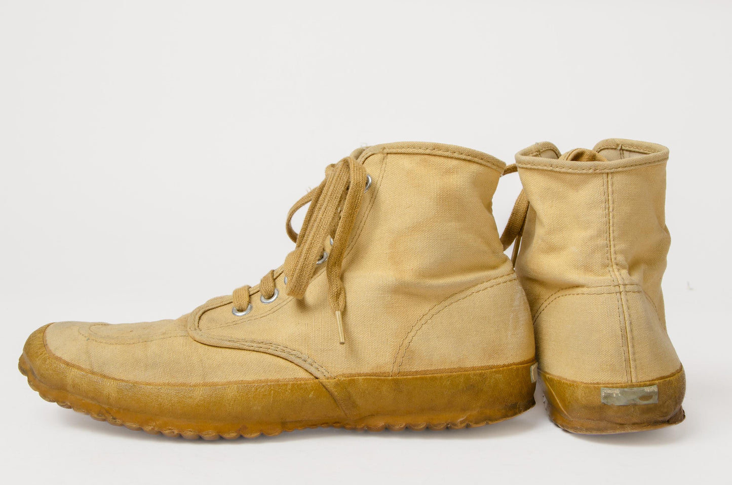1960s L.L. Bean Maine High Top Lace Up Canvas Shoes Mens 9