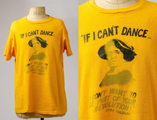 1970s Emma Goldman Radical Feminist Cotton T Shirt