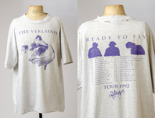 1992 Verlaines Learning to Fly Tour Front and Back Cotton T Shirt