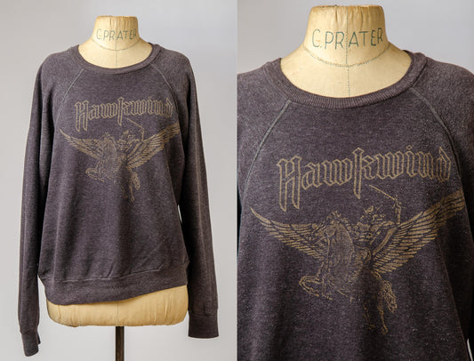 1970s Hawkwind Flying Horseman Sweatshirt Perfectly Worn British Rock