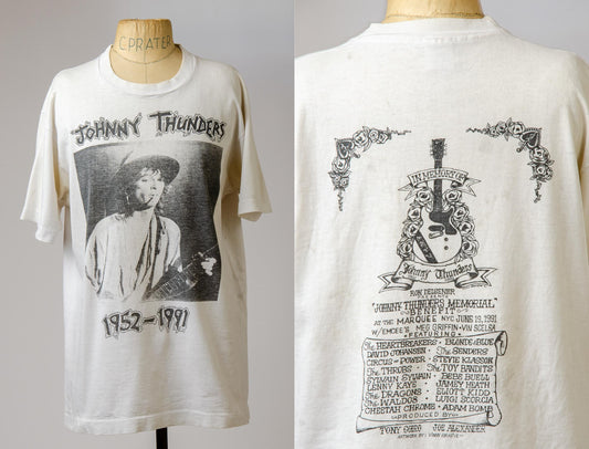 1991 Johnny Thunders Memorial Benefit T Shirt