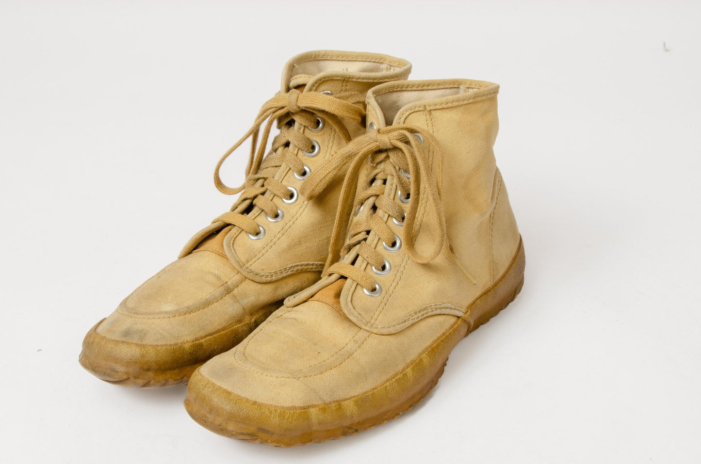 1960s L.L. Bean Maine High Top Lace Up Canvas Shoes Mens 9