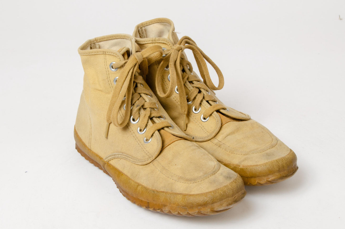 1960s L.L. Bean Maine High Top Lace Up Canvas Shoes Mens 9