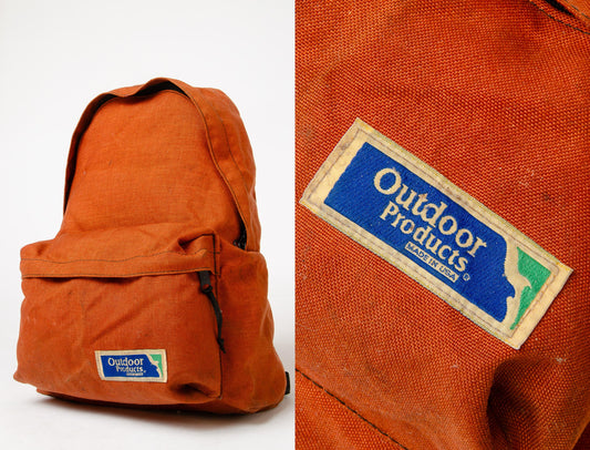 1970s Outdoor Products Backpack Harvest Orange Cordura Daypack