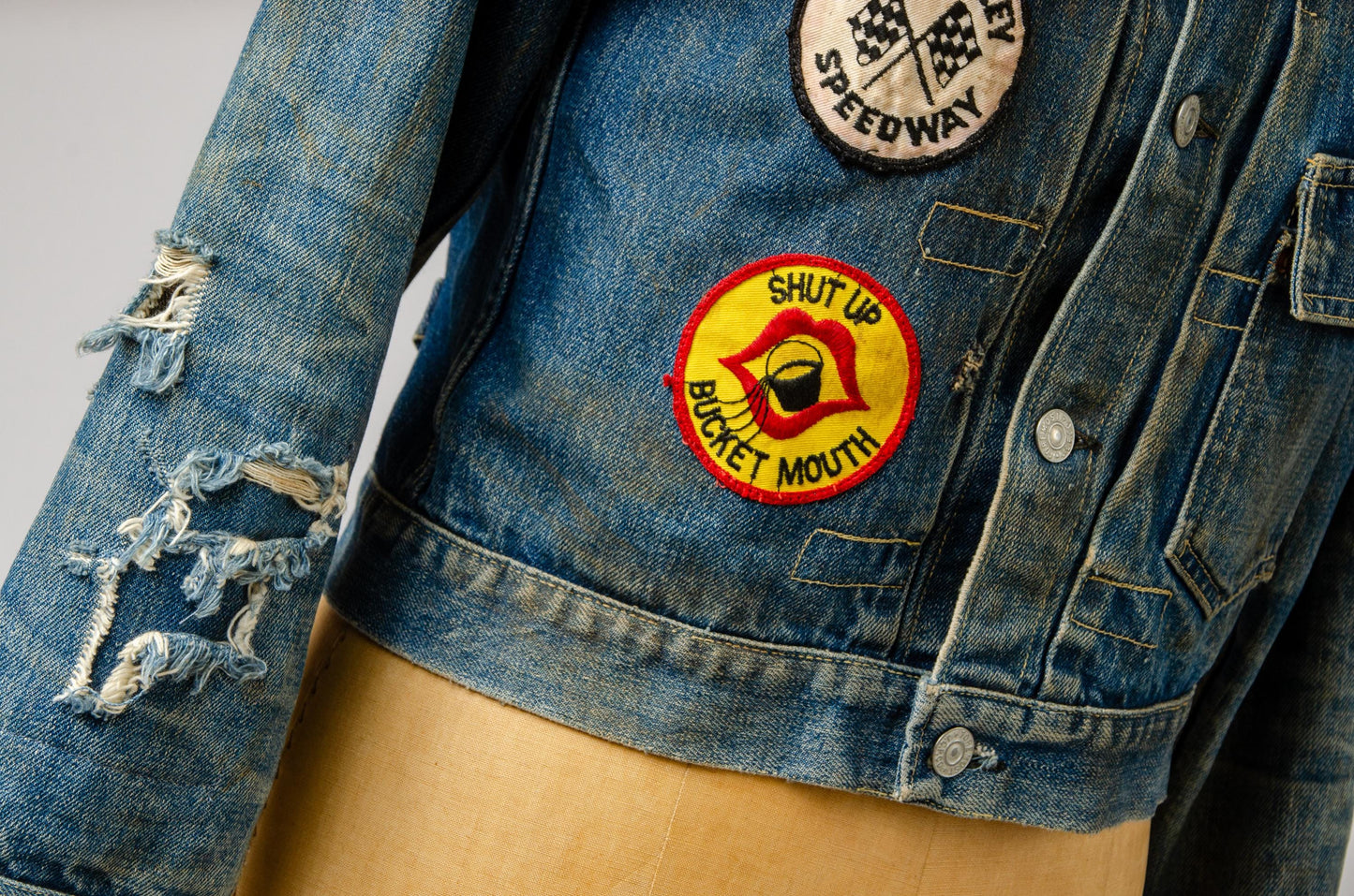 1950s Type 1 Foremost Indigo Denim Racing Patched Up Jean Jacket