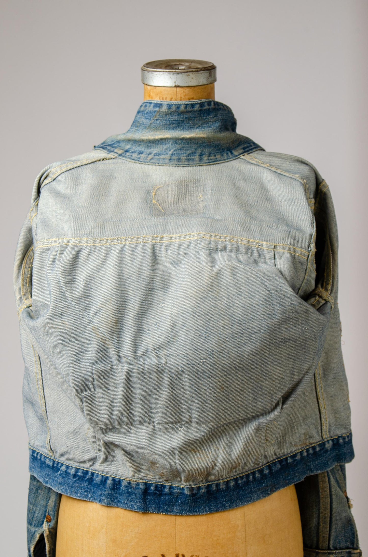 1950s Type 1 Foremost Indigo Denim Racing Patched Up Jean Jacket
