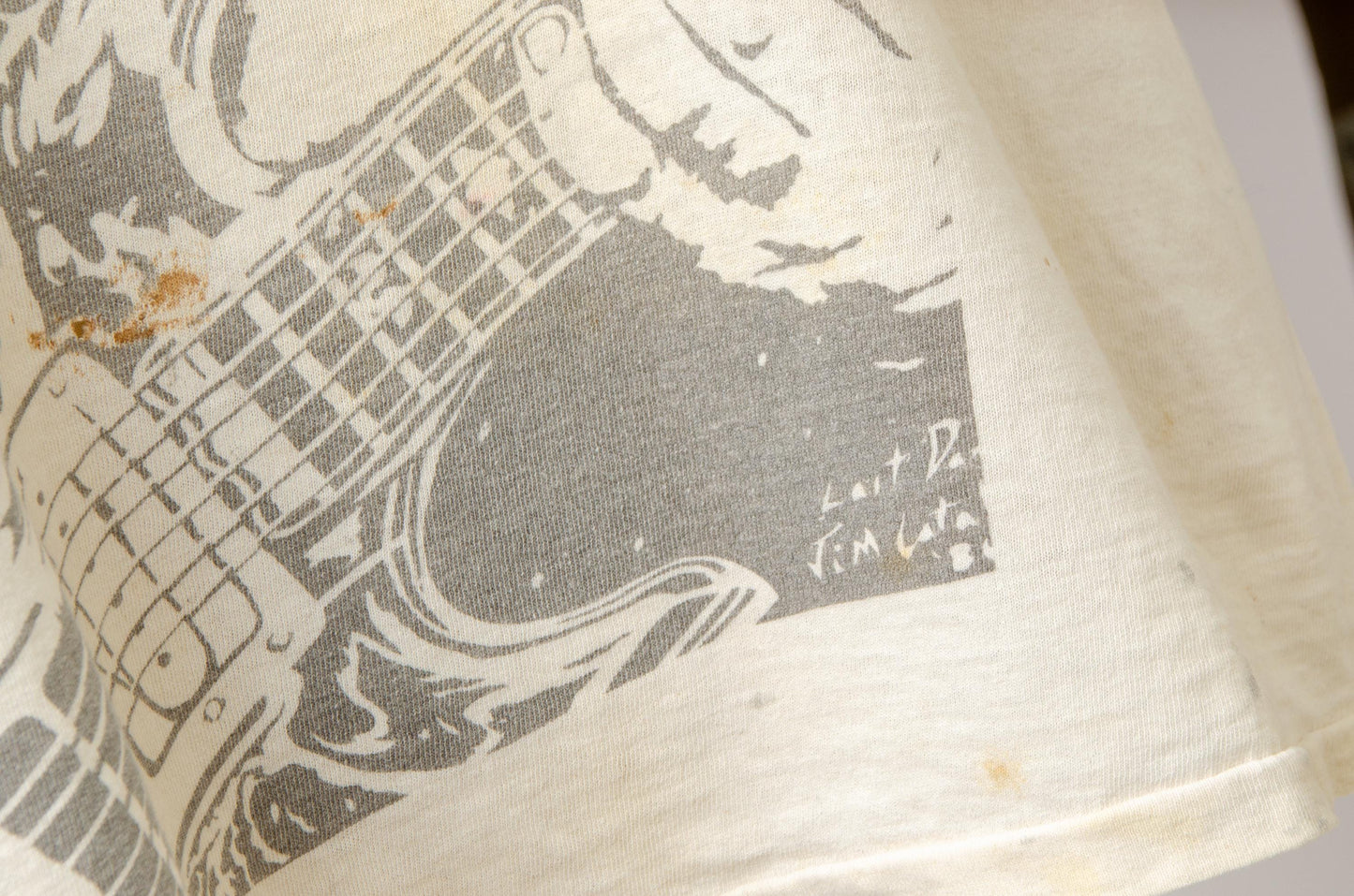 1980s Jerry Garcia Grateful Dead Jerry Face Front and Back Distressed T Shirt
