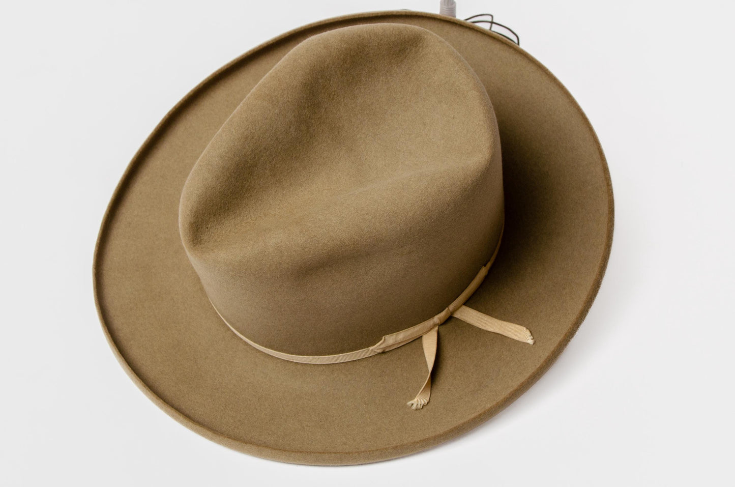 1920s Stetson No 1 Quality Pencil Curl Beige Beaver Fur Western Hat 6 7/8 MINT
