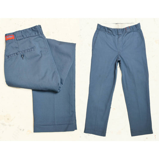 1980s Dickies Blue Canvas Cotton Skateboard Pants 31 x 29