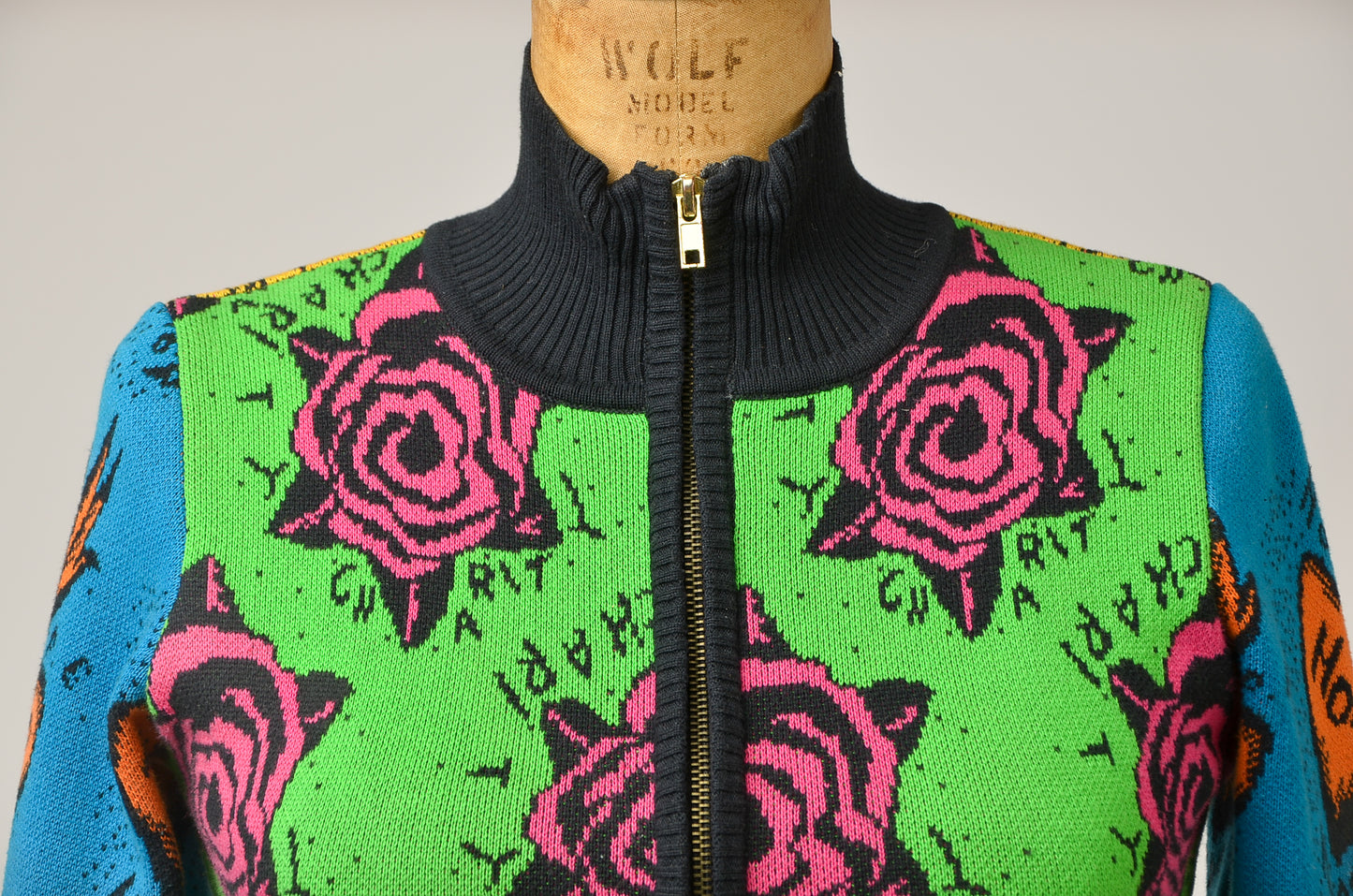 Vintage Betsey Johnson Peace Hope Charity Sweater