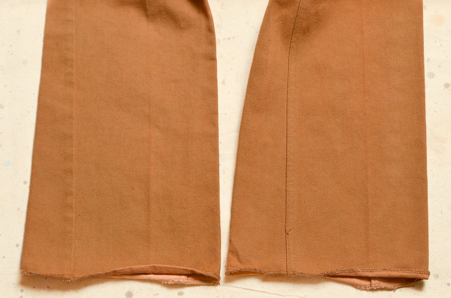 1970s Rust Orange Levis High Waisted Wide Leg Jeans W 31