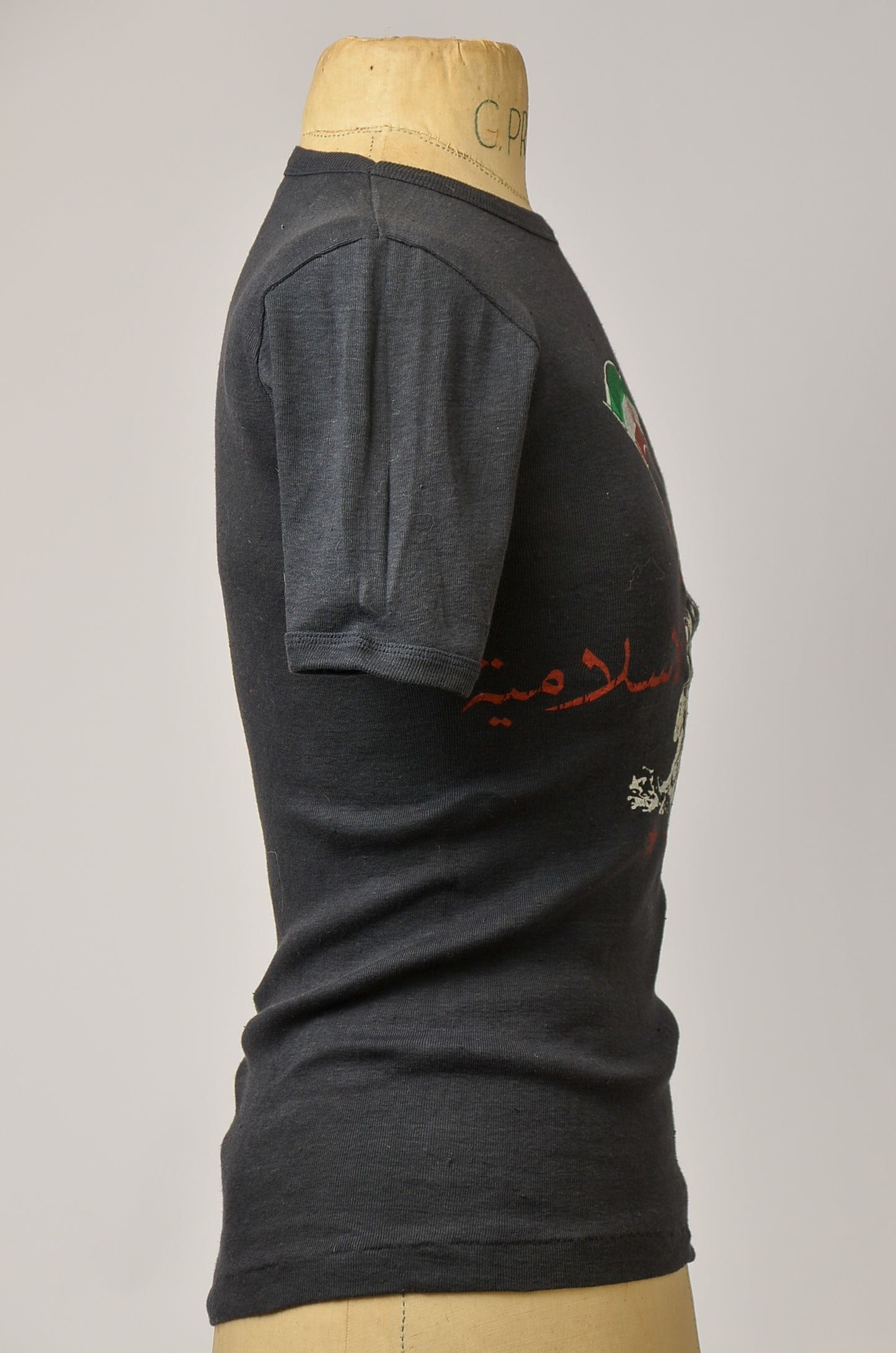 1970s Death Before Dishonor Iranian Flag Rib Knit T Shirt